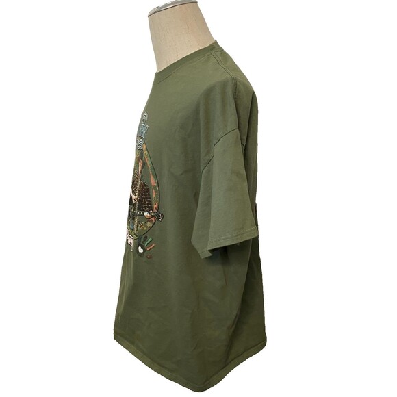 2015 NEIL YOUNG Promise Of The Real Tour T-Shirt 2XL Concert Green Red Rocks EUC - Picture 3 of 7